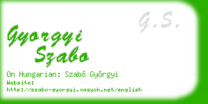 gyorgyi szabo business card